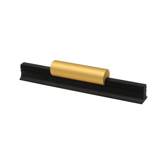 Caja con 25 piezas de Jaladera de Aleación de Aluminio 96 Negro Mate + Dorado