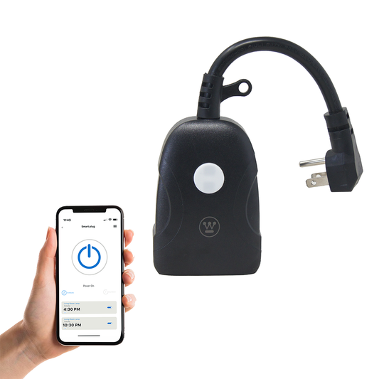 Enchufe inteligente wifi de 2 contactos para exteriores