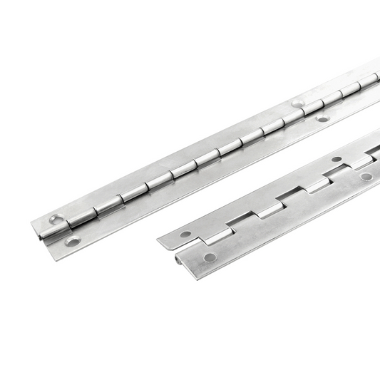 Caja con 20 piezas de Bisagra de piano de acero 1m