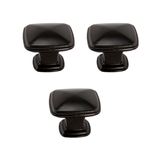 Caja con 50 piezas de Botón Aluminio color negro