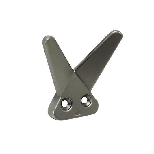 Caja con 25 piezas de Perchero de Aleación de Zinc S-6292 Gris Perla