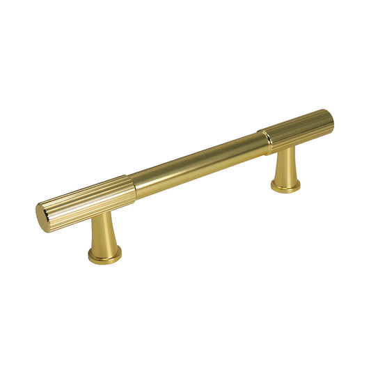 Caja con 25 piezas de Jaladera de Aluminio 96 Dorado