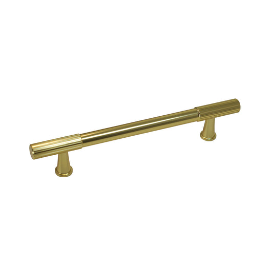 Caja con 25 piezas de Jaladera de Aluminio 128 Dorado