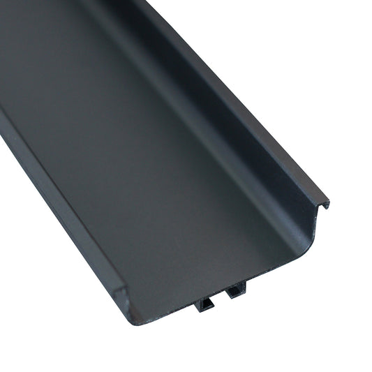 Caja con 20 piezas de Perfil Gola de Aluminio Tipo "C" 8020 Negro Mate