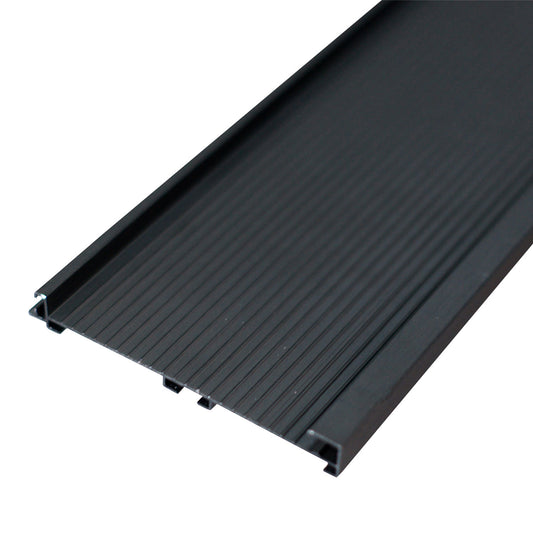 Caja con 20 piezas de Zoclo de Aluminio 10mm x 3000mm S-8348 Negro Mate