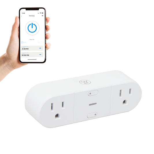 Enchufe inteligente wifi de 2 contactos