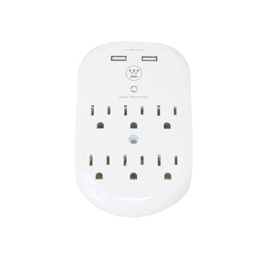 Multicontacto de pared con usb