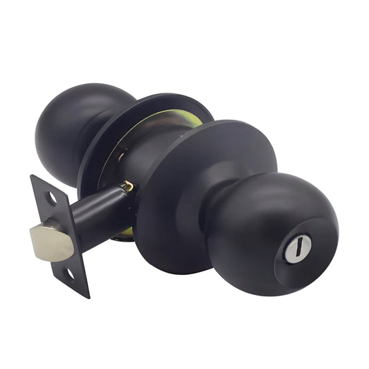 Caja con 6 piezas de Cerradura de Pomo 587 Negro Mate Entrada