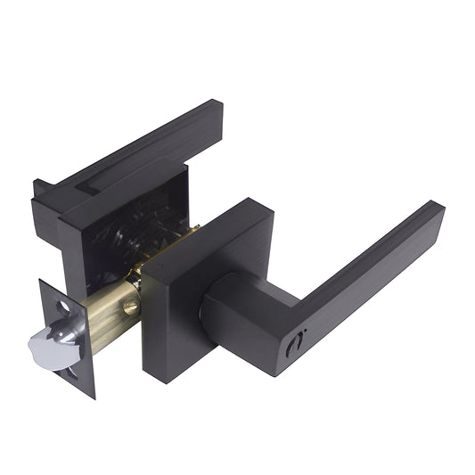 Caja con 5 piezas de Cerradura de Manija 9807 Negro Mate Entrada
