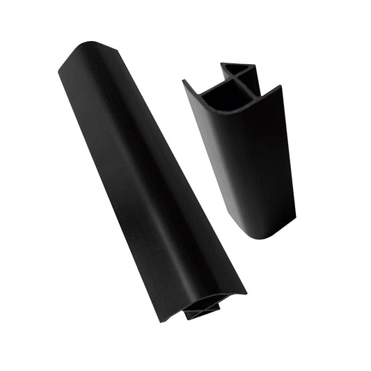Caja con 10 piezas de Esquinero para zoclo 90° color negro