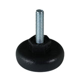 Caja con 100 piezas de Nivelador Plastico Ø de Base 1 1/2" "Tipo Semicircular" con Tornillo de 1/4" X 1"