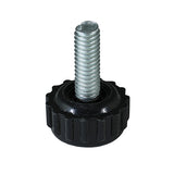Caja con 100 piezas de Nivelador Plastico Ø de Base 1" "Tipo Astriado" con Tornillo de 1/4" X 1"