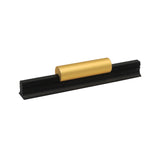 Caja con 25 piezas de Jaladera de Aleación de Aluminio 96 Negro Mate + Dorado
