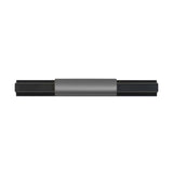 Caja con 25 piezas de Jaladera de Aleación de Aluminio 96 Negro Mate + Gris Caballero