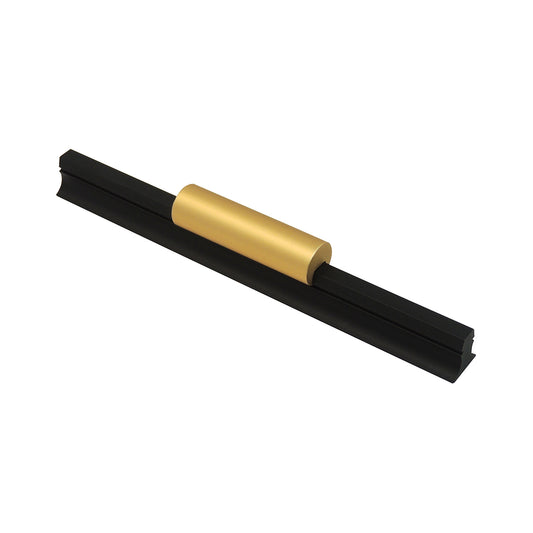 Caja con 25 piezas de Jaladera de Aleación de Aluminio 128 Negro Mate + Dorado