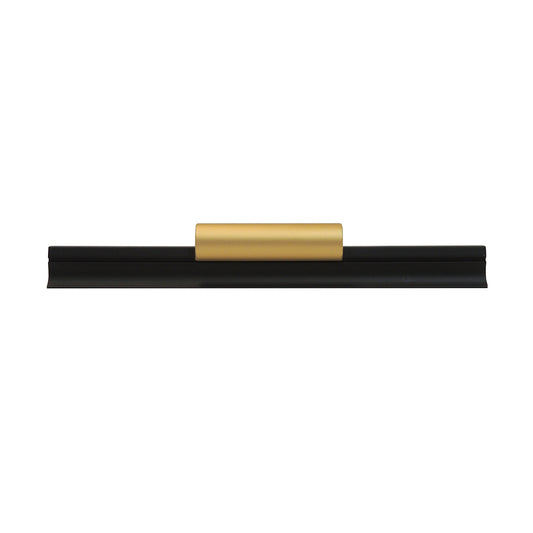 Caja con 25 piezas de Jaladera de Aleación de Aluminio 128 Negro Mate + Dorado