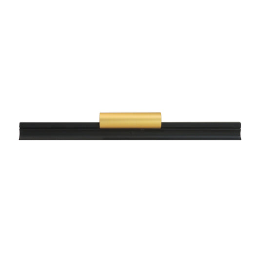Caja con 25 piezas de Jaladera de Aleación de Aluminio 160 Negro Mate + Dorado