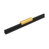 Caja con 25 piezas de Jaladera de Aleación de Aluminio 160 Negro Mate + Dorado
