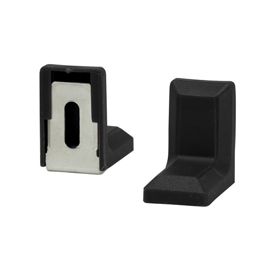 Caja con 200 Piezas de Soporte Negro Tipo L 28*28*17.5mm