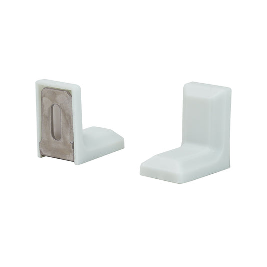 Caja con 200 Piezas de Soporte Blanco Tipo L 28*28*17.5mm