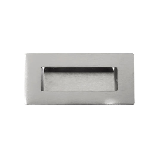 Caja con 10 piezas de Jaladera para embutir Aluminio Rectangular