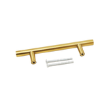 Caja con 50 piezas de Jaladera de Barra Hueca T116-H5 Dorado