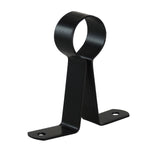 Caja con 50 piezas de soporte central redondo de 1" Galv. Negro