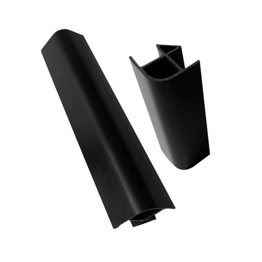 Caja con 10 piezas de Esquinero para zoclo 90° color negro