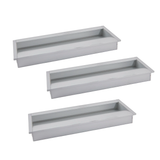 Caja con 25 piezas de Jaladera Aluminio 128 mm