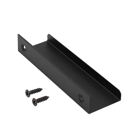 Caja con 25 piezas de Jaladera de Aluminio 120 Negro Mate