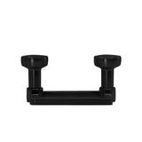 Caja con 25 piezas de Perchero de Zinc 2 Botones 2153 Negro Mate