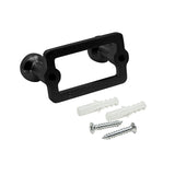 Caja con 25 piezas de Perchero de Zinc 2 Botones 2153 Negro Mate