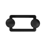 Caja con 25 piezas de Perchero de Zinc 2 Botones 2153 Negro Mate