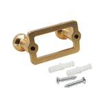 Caja con 25 piezas de Perchero de Zinc 2 Botones 2153 Dorado