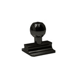 Caja con 25 piezas de Perchero de Zinc 1 Botón 2155 Negro Mate