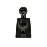 Caja con 25 piezas de Perchero de Zinc 2 Botones 2155 Negro Mate