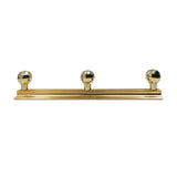 Caja con 10 piezas de Perchero de Zinc 3 Botones 2155 Dorado