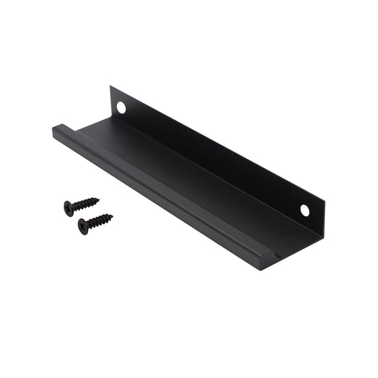 Caja con 25 piezas de Jaladera de Aluminio 150 Negro Mate
