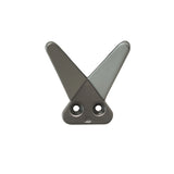 Caja con 25 piezas de Perchero de Aleación de Zinc S-6292 Gris Perla