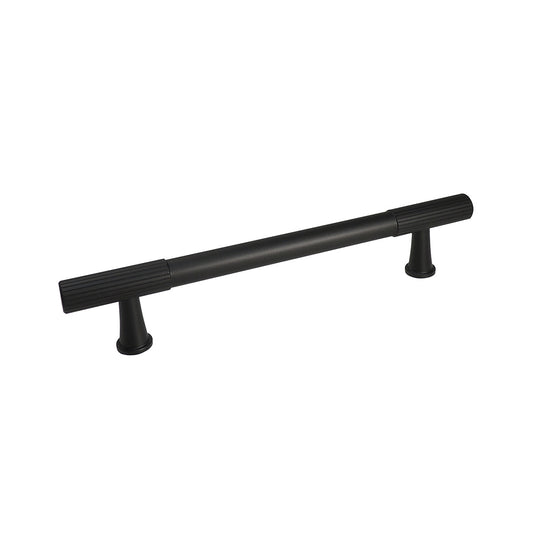 Caja con 25 piezas de Jaladera de Aluminio 128 Negro