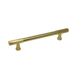 Caja con 25 piezas de Jaladera de Aluminio 128 Dorado