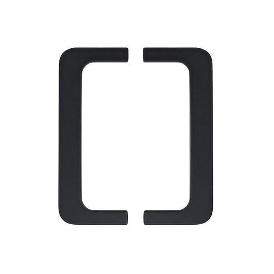 Caja con 20 piezas de Tapa de Aluminio para Perfil Gola Tipo "C" 8020-L Negro Mate