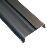 Caja con 20 piezas de Perfil Gola de Aluminio Tipo "C" 8020 Negro Mate