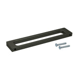 Caja con 25 piezas de Jaladera de Aleación de Aluminio 128 Negro Mate