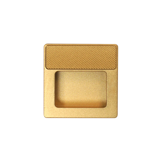 Caja con 25 piezas de Jaladera de Aluminio 45 Dorado