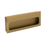 Caja con 25 piezas de Jaladera de Aluminio 120 Latón Antiguo Cepillado
