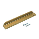 Caja con 25 piezas de Jaladera de Aluminio 128 Latón Antiguo Cepillado