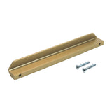 Caja con 25 piezas de Jaladera de Aluminio 160 Latón Antiguo Cepillado
