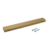 Caja con 25 piezas de Jaladera de Aluminio 128 Latón Antiguo Cepillado