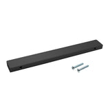 Caja con 25 piezas de Jaladera de Aluminio 128 Negro